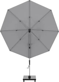 HYPERION 340 PRESTIGE – luksusowy huśtawkowy parasol ogrodowy z bocznym drążkiem : Kolor parasola - Jasnoszary