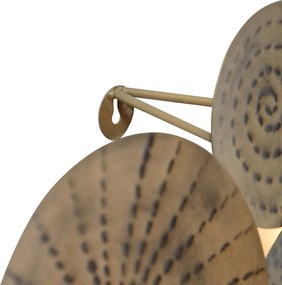 Lampa ścienna w stylu art deco antyczne złoto 71 cm - Kelly