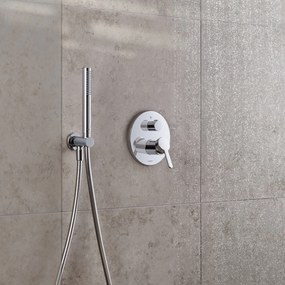 Duravit uniwersalna słuchawka prysznicowa prysznic drążkowyChrom - funkcja MinusFlow