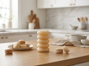 Świeca słupowa MACARON 11,5 cm jasnożółta