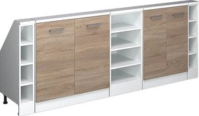 Szafka kuchenna na dach skośny sonoma 210x46x81.6 r-line