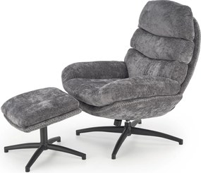 Fotel do salonu z podnóżkiem i funkcją kołyski Dario Halmar