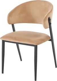 Eleganckie krzesło do jadalni K48-FX, czarny stelaż