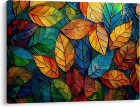 Obraz - Mozaika z liści (70x50 cm)