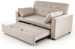 Sofa rozkładana z funkcją spania PAULINIO beżowa HALMAR
