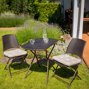 Zestaw mebli ogrodowych technorattanowych Austin wenge PATIO