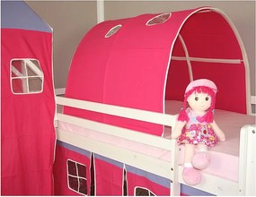 Łóżko piętrowe 208x110x97 cm białe