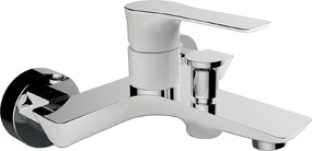 Lover mechaniczna bateria wannowo-prysznicowa biały chrom - Essebagno