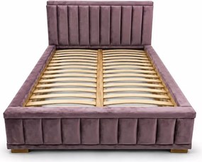 (Wyprzedaż) Łóżko tapicerowane Grand 120x200 w tkaninie Monolith 62 z pojemnikiem na pościel