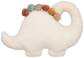 Poduszka dekoracyjna z pomponami DINO, Ø 38 cm