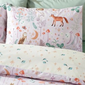 Lawendowa pościel dwuosobowa 230x220 cm Enchanted Twilight Animals – Catherine Lansfield