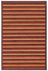 Musztardowo-brązowy bambusowy dywan 60x90 cm – Casa Selección