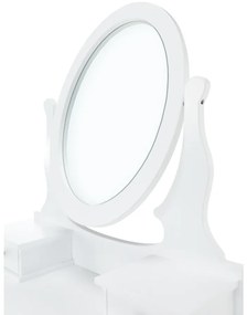 Ozdobny stolik ze stołkiem LINET NEW, biały