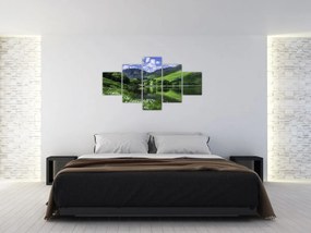 Obraz - Krajobraz z jeziorem (125x70 cm)