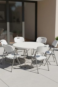 Pack 6 skadanych Krzese ogrodowych Resin o efekcie rattanu