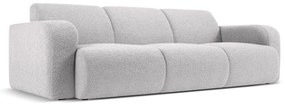 Jasnoszara sofa z materiału bouclé 235 cm Molino – Micadoni Home