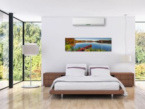 Obraz czerwonej kropki (170x50 cm)