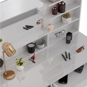 Stół toaletowy biały 120x55x145 sherry