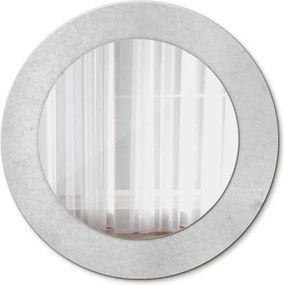Lustro dekoracyjne okrągłe Tekstura betonu