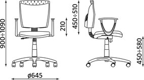 Krzesło biurowe Stillo GTP18 TS02