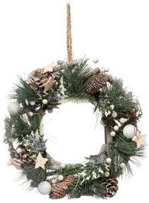 Świąteczny wieniec z naturalnych materiałów, Ø 30 cm