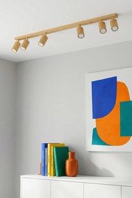 Złota lampa sufitowa karbowana - 3X D304 D6-E34