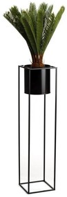 Stojak na kwiaty RING 100x23 cm czarny