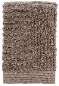 Szarobrązowy bawełniany ręcznik frotte 30x30 cm Classic – Zone