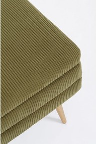 Zielona tapicerowana ławka Olga – Bizzotto