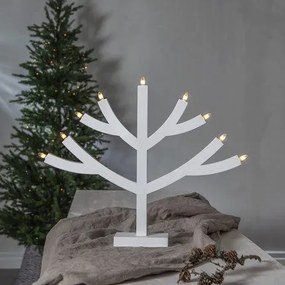 Biały świecznik w nowoczesnej formie