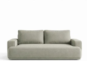 Sofa z Funkcją Spania CAMELIA Szara Boucle Nowoczesna