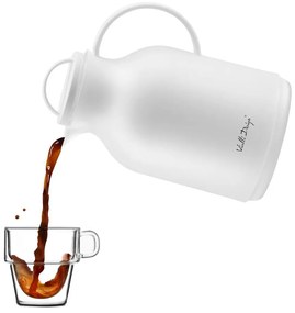Biały termos Vialli Design, 1 l