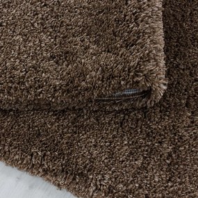 Ciemnobrązowy chodnik 80x250 cm Fluffy – Ayyildiz Carpets