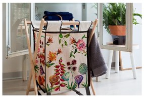 Kosz z konstrukcją z drewna sosnowego Madre Selva Flores Salvajes, 50 l