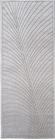 Dywan uniwersalny Nova 3D Liść szary 80 cm x 250 cm