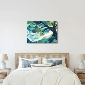Obraz – Zielona korona drzewa życia (70x50 cm)