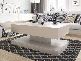 Prostokątny stolik kawowy Gemin 100x60, kaszmir