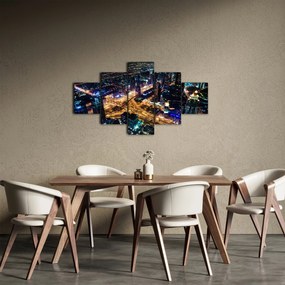 Obraz miasta nocą (125x70 cm)