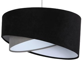 Czarno-szara nowoczesna lampa wisząca - 3X EX986 R6-W83