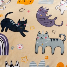 PrzytulneMieszkanie.pl PrzytulneMieszkanie.pl Pościel z mikropluszu PURRSLEEP beżowa Rozmiar pościeli: 70 x 90 cm | 140 x 200 cm