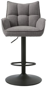Szare hokery z regulowaną wysokością zestaw 2 szt. Marilla – Unique Furniture