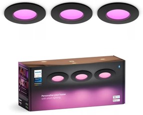 Philips -ZESTAW 3x LED RGBW Ściemnialne oświetlenie łazienkowe Hue SLIM LED/8,3W/230V