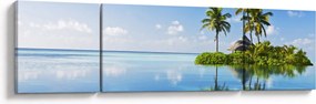Obraz - Tropikalna wyspa (170x50 cm)