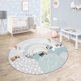 Dywan dziecięcy odpowiedni do prania ø120 cm Snowy Hills – Mila Home