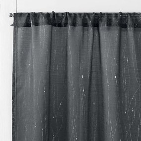 Antracytowe firanki z woalu zestaw 2 szt. 70x200 cm Filiane – douceur d'intérieur