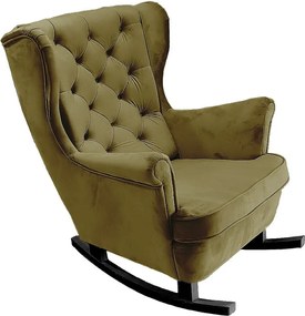 Fotel Relax z Tapicerowanym Siedzeniem i Podłokietnikami, Fotel TV 102x81x95cm Zielony_29845