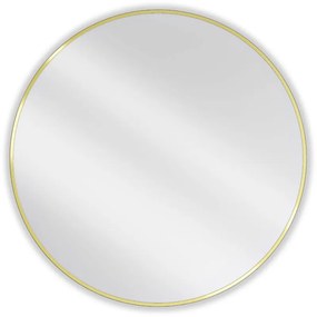 Mexen Loft lustro łazienkowe okragłe 90 cm, rama złota - 9850-090-090-000-50
