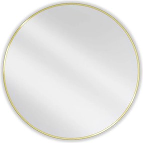 Mexen Loft lustro łazienkowe okragłe 90 cm, rama złota - 9850-090-090-000-50