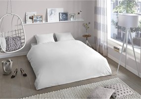 Biała bawełniana pościel dwuosobowa Good Morning Universal, 220x240 cm