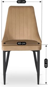 Zestaw Stół Okrągły Rozkładany HARRY 102-142 cm Dąb Artisan/Czarny i 4 Krzesła Tapicerowane BARI Beż Nowoczesne